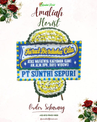 Papan Bunga Duka di Kalimanah